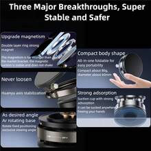 Vacuum Magnetic Car Phone Holder 360 °   Adjustable Foldable Portable Magnetic Phone Holder For Car For Car/Gym/Mirror/Smooth Surface Suction Cup Phone Mount Compatible For All Smartphones (Black) - màu đen - Xem 6