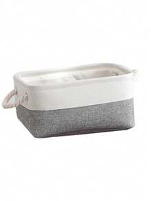 Cesta de almacenamiento portátil de gran capacidad lavada y con asa