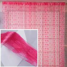 1PC Romantic Love Line Curtain, Lovely Princess Room Valentine's Day Decoration Curtain, Tassel Partition Curtain, Door Decoration Curtain, Room Decor