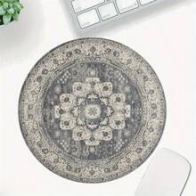 波西米亚图案圆形鼠标垫 - 防滑橡胶底座，直径 7.87 英寸，小巧 - 非常适合日常办公使用，鼠标垫，单个 47 克 - 彩色 - 查看 12