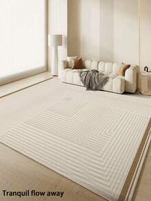 1 pieza Alfombra decorativa de piso, alfombra de terciopelo de cristal para sala de estar y dormitorio, alfombra resistente a la suciedad y fácil de mantener para sala de estar, manta de estilo de lujo para el lado de la cama del dormitorio, utilizada en la sala de estar