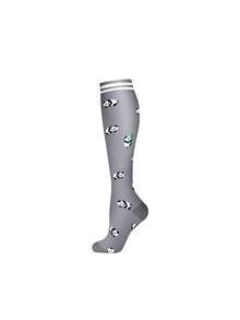 1 Pair Women's Compression Socks, Cute Nurse Compression Knee High Socks