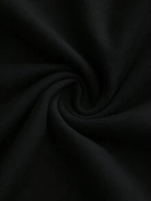 Họa tiết phù thủy nam với ngọn lửa tím khắp cơ thể và khẩu hiệu chữ "Tôi sẽ là thần tượng của bạn". Áo nỉ trễ vai dáng rộng cho bé trai/bé gái, dáng rộng, thoải mái và đa năng, phong cách đường phố thể thao, áo dài tay thoải mái cho trẻ em. - màu đen - Xem 3