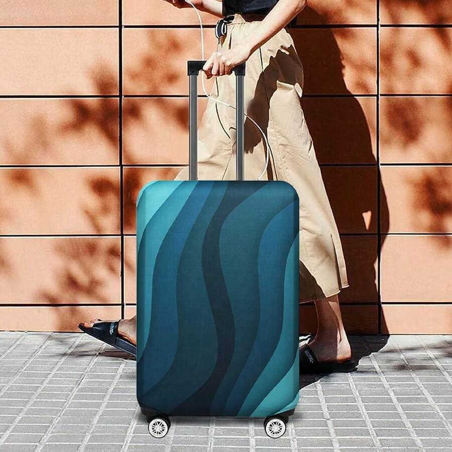 Túi bảo vệ hành lý co giãn, phù hợp với vali 18-32 inch, túi co giãn họa tiết máy bay, vỏ bọc hành lý, vỏ bọc vali kéo, phụ kiện du lịch, vỏ chống bụi cho hành lý, vật dụng cần thiết cho du lịch, công tác và nghỉ dưỡng. - Nhiều màu - Xem 1