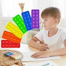 6 Peças Jogos de Matemática com Quadros Dez para Crianças, Brinquedos de Lógica e Pensamento, Aprendizagem Educacional de Matemática, Prática de Ensino com Reconhecimento de Cores, Jogos Interativos Pais-Filhos em Silicone Macio e Durável, Presentes para Idades 3+