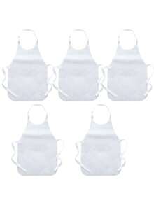 Personalized Custom Unisex Polyester Apron ,Customized Name Disposable Apron ,Custom Text Personalized Apron ,Custom Apron With Text ,Pink Chef Theme With Kitchen Utensils, Hearts & Stars Print, Durable Polyester Sleeveless Neck Strap