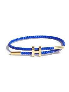 1 Stück H-förmige Schnallen Hartschnur Armband, einfach & modisch verstellbar für Frauen Alltags-Tragen als Geschenk, verstellbares Edelstahl Drahtseil Armband, 3D hartgoldplattierte Edelstahl Armbänder, Armbänder für Frauen, Ketten für Männer, 67 Hamilton Metall Armreifen für Frauen - 1 Stück geflochtenes Armband - Übersicht 23