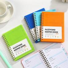 1pc/2pcs Random Letter Labeled Password Notebook A6 Pocket-Sized Password Book, Suitable For Internet Website Login, Hardcover Password Journal, Ideal Gift For Men And Women At Home, Office Or School