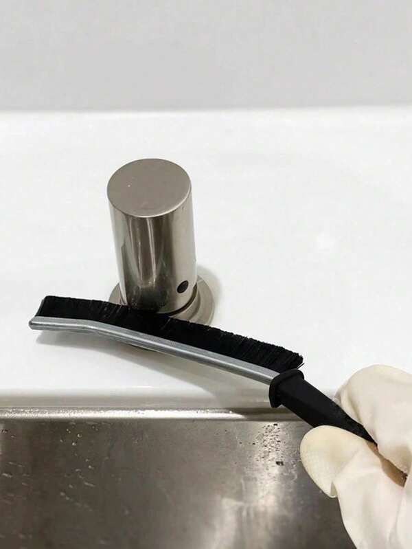 Versatile Groove Cleaning Brush With Non-Slip Handle - Hard Bristles For Efficient Home Cleaning