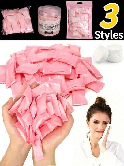 10pcs/50pcs/100pcs Disposable Compressed Face Towels, Skincare Products, Living Room, Bedroom, Bathroom Home Decor, Travel Supplies, Wedding, Party, Birthday, Men's Gift, Dad, Mom, Friend, New Year, Accessories, Fun Gift Accessories