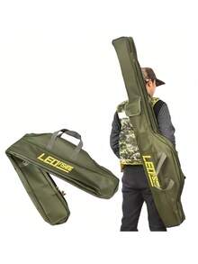 1 个 1m、1.5m 绿色鱼竿包，可折叠渔具手提包，高品质多功能大容量鱼竿包大容量多功能渔具收纳包，单肩携带鱼竿包，海钓包