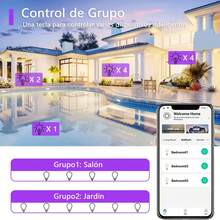 Glückluz Foco Inteligente, RGBCW 9W 820lm Smart LED Bombilla Bulb, Cambio de Color Regulable Bluetooth Control de APP Luz para Dormitorio, Cocina, Fiesta (4 Piezas)(No compatible con alexa &amp; Wifi) - negro - Ver 6