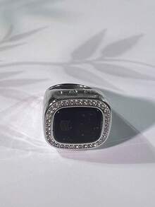 502# Anillo inteligente electrónico unisex con pantalla OLED, recordatorio de vibración multicanal, función de fecha, hora y alarma para la oración islámica - Multicolor - Ver 13