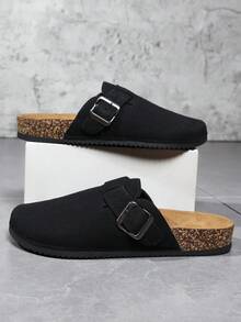 Zapatos de mula para hombres, nuevos mocasines de primavera con estilo vintage, de corte holgado, zapatos casuales de punta cerrada, pantuflas planas para parejas
