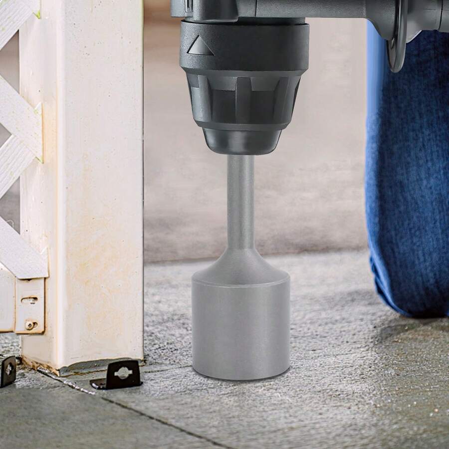 T-Post Driver, Hammer Drill T-Post Driver Attachment, Fence Post Driver - Silver - View 1