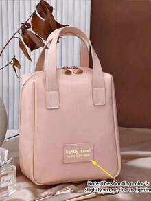 1 件 PU 防水化妆包，美容收纳包，便携式手提包，适用于护肤品、化妆品、化妆刷、粉饼、口红，适用于海滩、学校、浴室、节日、情人节、圣诞节、母亲节礼物、夏季旅行必备品、伴娘礼物 - 彩色 - 查看 15