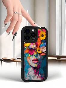 Selected SimplicityFloral Art Phone Case-High end | Elegant | Yellow resistant and wear-resistant | Scratch resistant and drop resistant | Wholesale of phone cases - UV printing for  17/1 - Negro - Ver 9