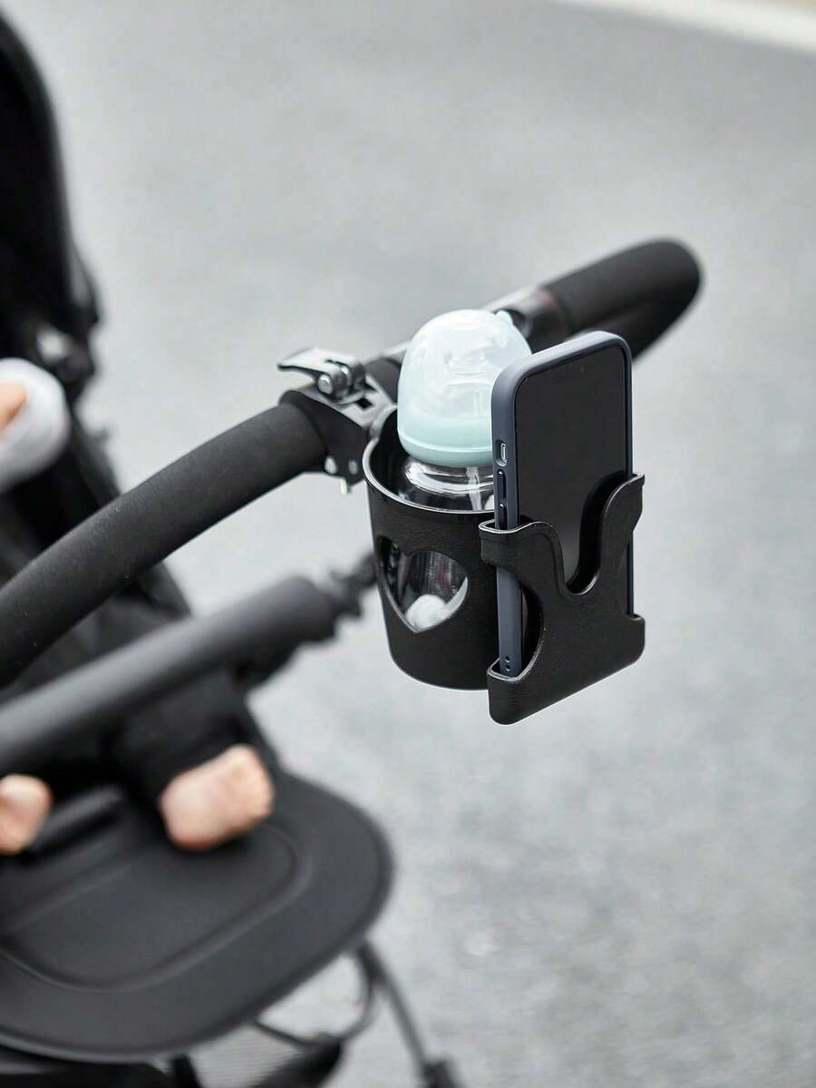 1 cái/Kiểu dáng Giá đỡ cốc/bình sữa có thể điều chỉnh cho xe đẩy em bé kèm giá đỡ điện thoại, có kẹp và kẹp an toàn, phù hợp với hầu hết các thương hiệu xe đẩy, ABS bền, màu đen - Thích hợp cho cha mẹ, người chăm sóc và người dùng xe lăn - Tương thích phổ biến - Món quà hoàn hảo cho cha mẹ mới và người cao tuổi - Nhiều màu - Xem 1