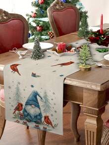 1 pieza Camino de mesa de Papá Noel azul, Camino de mesa decorativo navideño, Camino de mesa tipo lino navideño, Camino de mesa, Camino de mesa, 1 pieza Camino de mesa, 4 piezas Manteles individuales, 1 pieza Funda de cojín, 3 productos disponibles, Decoración de hogar de temporada para interiores y exteriores, Suministros para fiestas navideñas, Decoración navideña para el hogar, Decoración navideña para la habitación, Decoraciones para fiestas navideñas - Multicolor - Ver 2
