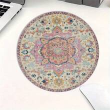 波西米亚图案圆形鼠标垫 - 防滑橡胶底座，直径 7.87 英寸，小巧 - 非常适合日常办公使用，鼠标垫，单个 47 克 - 彩色 - 查看 11