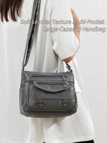 [US-Based Shipping]Retro Leather Shoulder Bag Female Multi-Pockets Crossbody Bag Fashion Large Capacity Handbag New Messenger Bag Tote,Soft Leather Texture,Fashionable European & American Retro Design, Ladies Multi-Pocket Tote Purse,Suitable For Urban Professionals, Fashion Lovers, Retro Style Enthusiasts & Daily Commuters | Ideal For Work, Shopping Sprees, Weekend Getaways, Coffee Dates & City Sightseeing,Women's Shoulder Bag Spacious Multi-Pocket Women's Crossbody Bag Fashion Soft Leather Tote,Lightweight Ladies Satchel Bag Multi Pocket Shoulder Handbag,Leather Shoulder Bag Ladies Crossbody Purse And Handbags Lightweight Pocketbook,Give A Gift To Mom,Bags Black Purse Purses And Bags Women Tote Bag Bags For Women Silver Purse Crossbody Bags For Women Bolsos Para Mujer Carteras Para Mujer Beach Bag Cheetah Print Clear Purse Tote Bags For Women Purses For Women Clear Bag Fall Clothes For Women Handbags For Women Halloween Women's Fall Clothing Winter Clothing Christmas Halloween - Nhiều màu - Xem 3