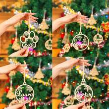Personalized Christmas Ornaments With Name,Wooden Christmas Tree Ornaments 2025 With Custom Family Name For Kids Adults,Xmas Ornaments For Christmas Tree Gifts (01-6 Styles Of Christmas Ornament),Elegant Living,Artful Living - Multicolor - View 5