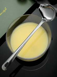 1 件优质不锈钢肉汁勺、斜勺、鸭嘴勺、酱汁淋勺、餐厅肉汁勺 - 銀色 - 查看 3