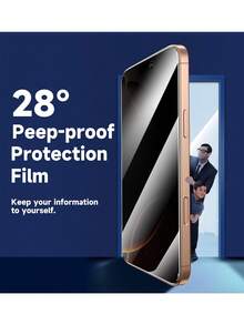 Yezodawee For IPhone 17 Pro Max Privacy Screen Protector, Compatible With IPhone 17 Pro 17 Air 17 16 Pro Max 16 16 Pro 16 Plus 15 14 13 12 11 Anti-Peep Tinted Tempered Glass, Screen Protector, Privacy Anti-Peeping, Mobile Phone Accessories, 4 Piece