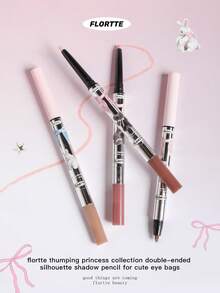 قلم ظل ثنائي الطرف من مجموعة الأميرة المطرقة Flortte لأكياس العين الجميلة