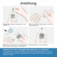 Sinocare AQ PRO Ⅰ Blood Glucose Test Kit With 100 Test Strips And 100 Lancets - Blutzuckermeter với 100 Teststreifen - Xem 2