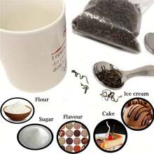 2/5 pièces Cuillères à mesurer à manche court - Mini cuillères rondes pour poudre de protéines, cuisson et café, set de cuillères lavables au lave-vaisselle