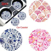 2 pezzi Sottobicchieri portabicchieri per auto, antiscivolo e antiurto, accessori universali di moda per interni auto, regalo per feste