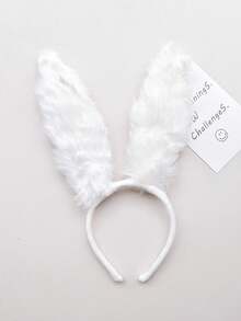 1 szt. Uroczy i słodki dodatek do włosów na imprezę - pluszowa opaska z uszami króliczka, pluszowa długa opaska z uszami królika, nakrycie głowy, opaska na głowę, sukienka damska, cosplay, lolita, cosplay, akcesoria do włosów - A - Zobacz 13