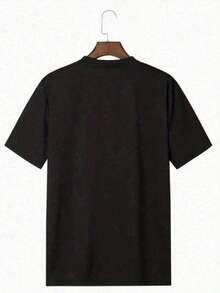 Plus Size Suicideboy Tombstone T-Shirt Casual Digital Print Pure Heavy Cotton T Shirt - 黑色 - 查看 2