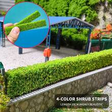 2个10厘米迷你仿真灌木条沙盘模型花园景观绿化带DIY材料园林景观 - As photo - 查看 9