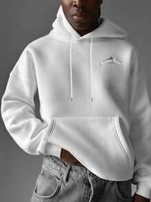 Men's Fashionable Fleece Printed Hoodie Sweatshirt, Fall/Winter