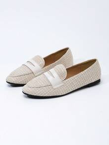 Mocassins Casuais de Uso Diário para Mulheres, Sapatos Planos de Enfiar