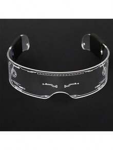 1 Stück 2025 Neuankömmling - Punk Stil LED blinkende Brille, Cosplay Requisite, Bar/Party Dekoration, Geburtstags/Weihnachts/Oster Geschenk