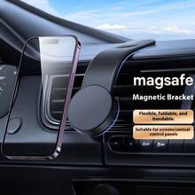 Flexible Magnetic Car Phone Holder – Adjustable Aluminum Alloy Arm With 360° Rotation, Shapeable Design For Custom Viewing Angles, Clamp-Free, Scratch & Shock Proof, Universal Fit For IPhone& All Smartphones