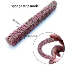 2个10厘米迷你仿真灌木条沙盘模型花园景观绿化带DIY材料园林景观 - As photo - 查看 3