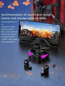 Unique Monster Game Wireless Headphones, Touch Control, 30-Hour Playtime, Type-C Fast Charging, Clear Calls, Suitable For Running And Fitness