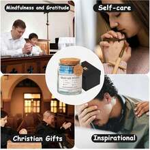 Słoik z wersetami biblijnymi, szklany/plastikowy słoik Hope z wersetami biblijnymi dla kobiet, prezenty religijne dla mężczyzn, wersety biblijne w słoiku, prezenty na ukończenie szkoły, słoik modlitewny, akcesoria do Jezusa, słoik z wersetami biblijnymi "Przeczytaj mnie, kiedy", akcesoria biblijne, artykuły biblijne, karty z wersetami biblijnymi, prezenty do słoika modlitewnego dla kobiet