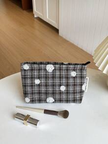 MEYOU FAIRY AGG 女款刺繡化妝包，內袋式便攜旅行盥洗包，手提包，多功能保養品收納袋，女性衛生棉收納袋，送給媽媽、女友的禮物，學生筆袋 - 彩色 - 查看 13