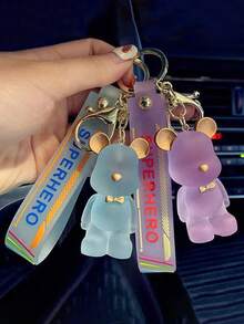 1 件卡通钥匙扣可爱钥匙挂件适用于汽车、包包、创意公仔钥匙圈装饰汽车配件包包饰品