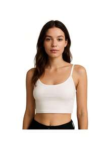 Top Feminino Alça fina Cropped