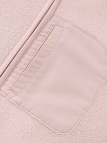 Balabala Tween Girl Fleece Jacket, Autumn Winter Warm Coat For Boys & Girls, Stylish & Cozy - Pink - View 4