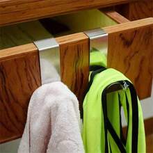 2 件/4 件门顶挂钩，橱柜门衣架，Z 形金属衣架，坚固的浴室门毛巾钩，壁橱门挂钩，用于悬挂衣服外套收纳架