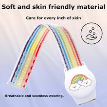 ¡RecomendadoJIEYOUTA 2 Funda para Apple AirTag para niños, Pulsera Protectora para Apple AirTag, con Cierre de  en Nylon Trenzado y Diseños Encantadores de Dibujos Animados, Perfectas para Niños¡Top de Temporada - Negro y Azul - Ver 3