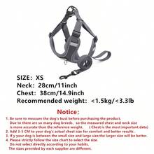 New Color Pet Dog Leash Set, Includes Reflective Adjustable Harness And Collar, Suitable For French Bulldog Outdoor Walking, Comfortable, Leash And Collar Set, Soft Breathable Mesh Material, Suitable For Small/Medium Pets, All Seasons