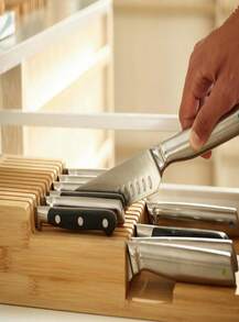 Joseph Joseph DrawerStore Compact Knife Organizer, Holds Up To 9 Knives, Kitchen Organization &Amp; Drawer Storage, Bamboo - ColorC - View 5